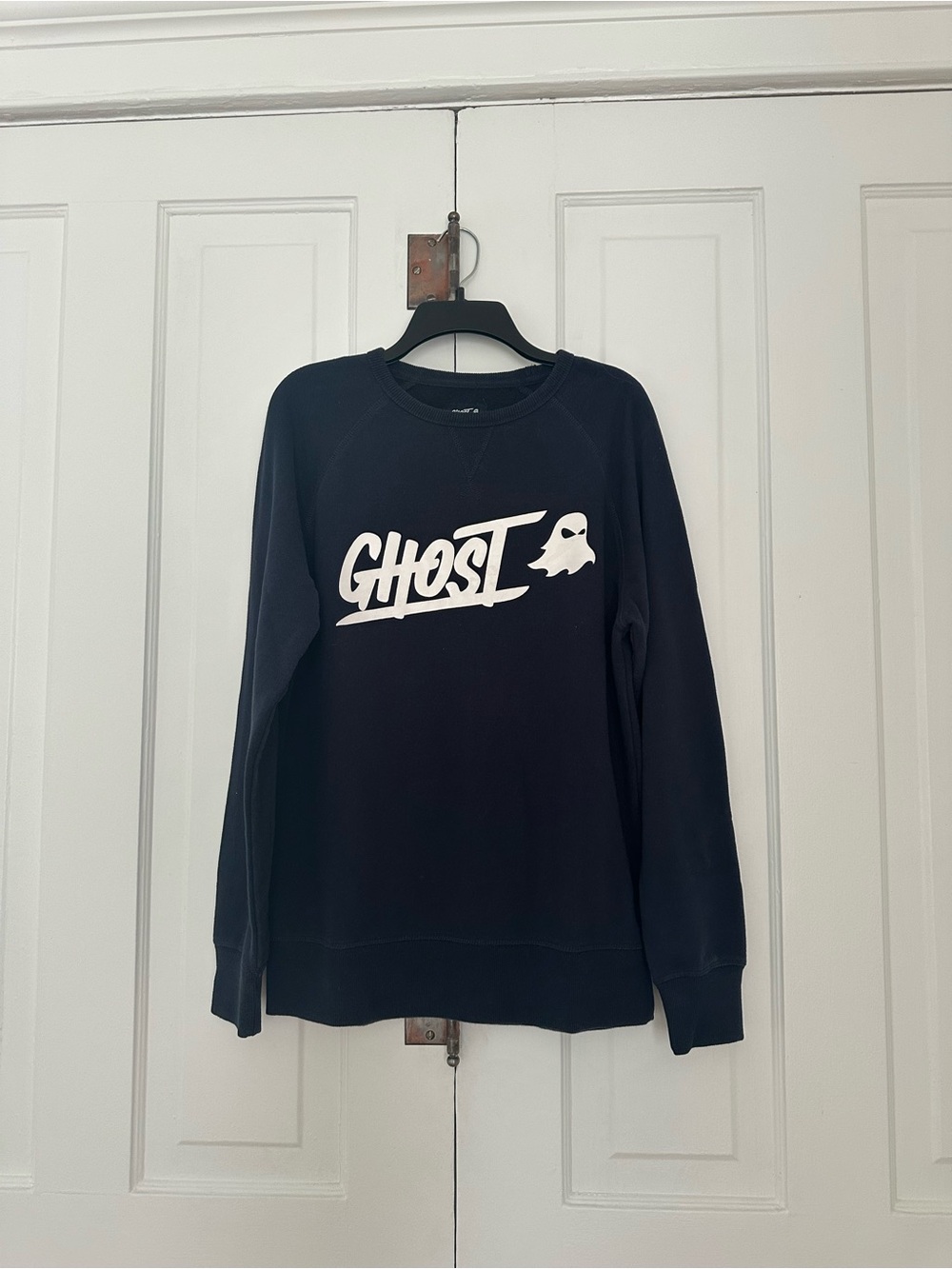 Ghost Energy x SPORTIQE Navy Blue Oversized Crewneck Sweater Size L